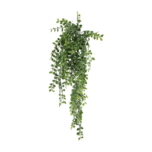 Dark green artificial hanging pearls garland from Faux Flora, 79cm, UV resistant and fire rated for home and garden decor.