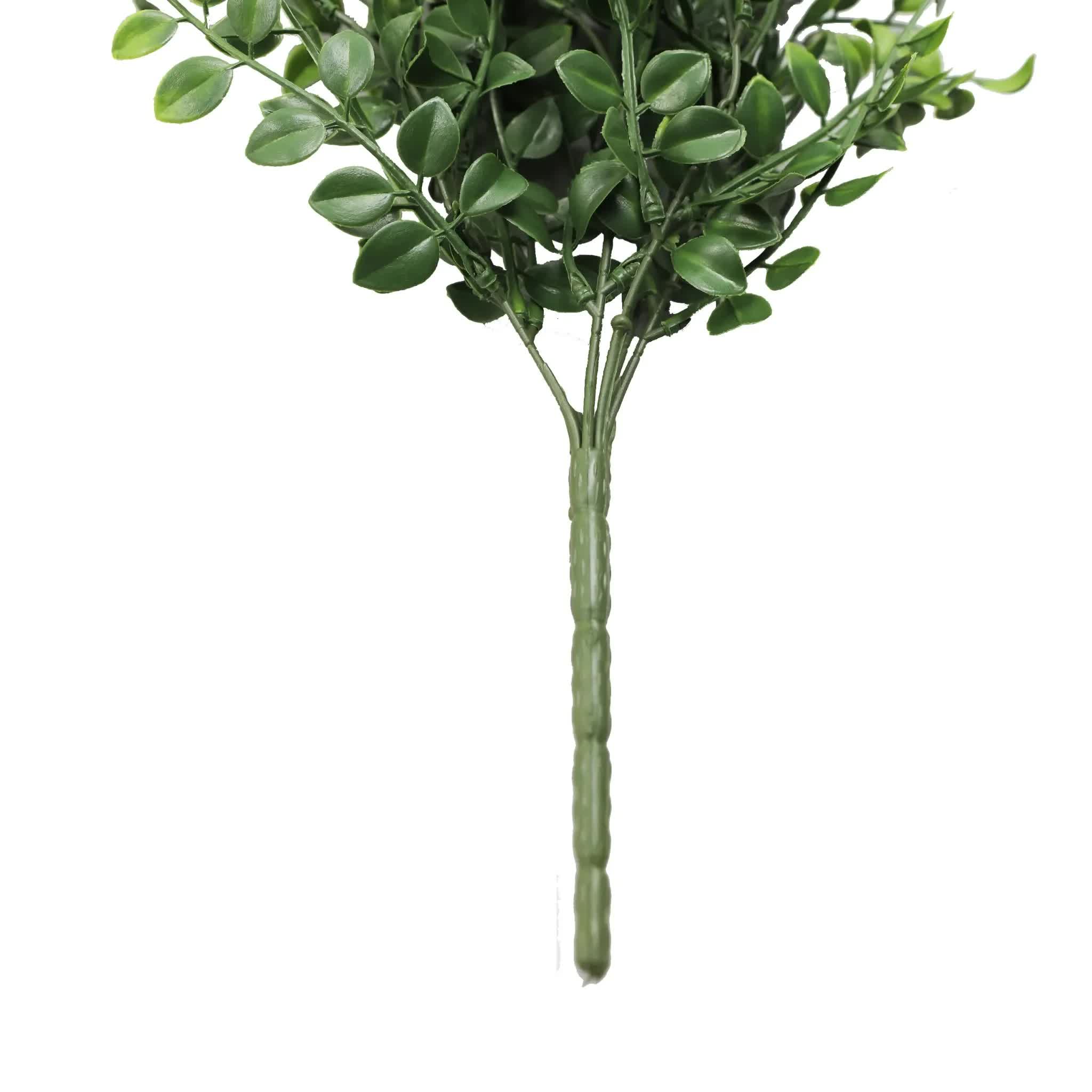 Artificial dark green hanging pearls garland from Faux Flora, 79cm, UV resistant and fire rated for home and garden decor.