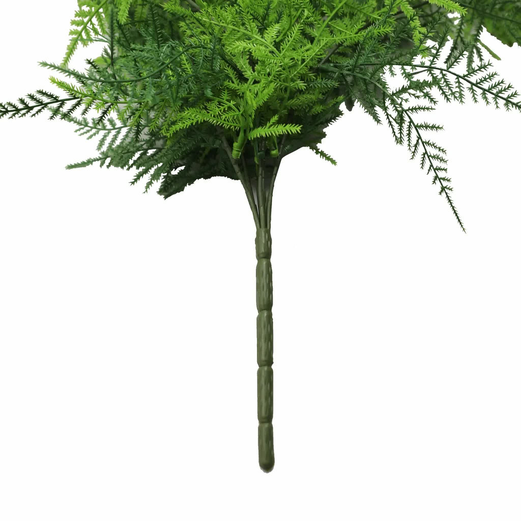 Vivid green artificial hanging lace fern garland by Faux Flora, 76cm, UV resistant and fire rated, ideal for home and garden decor