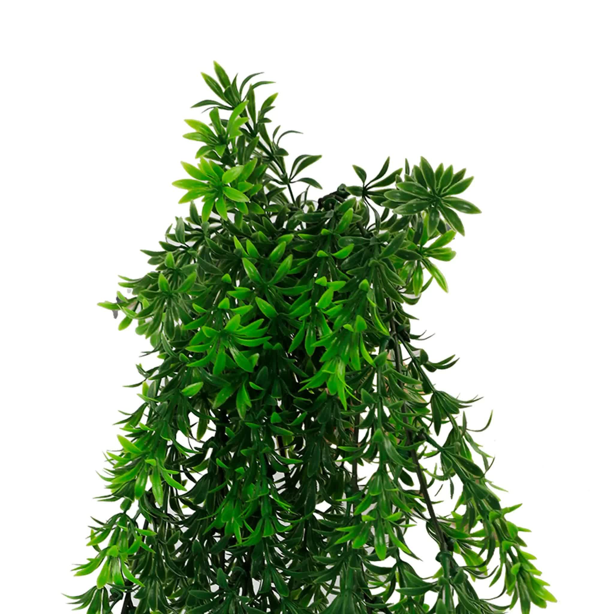 Artificial hanging willow leaf garland by Faux Flora, UV resistant and fire rated, 76cm long, ideal for home and garden decor.