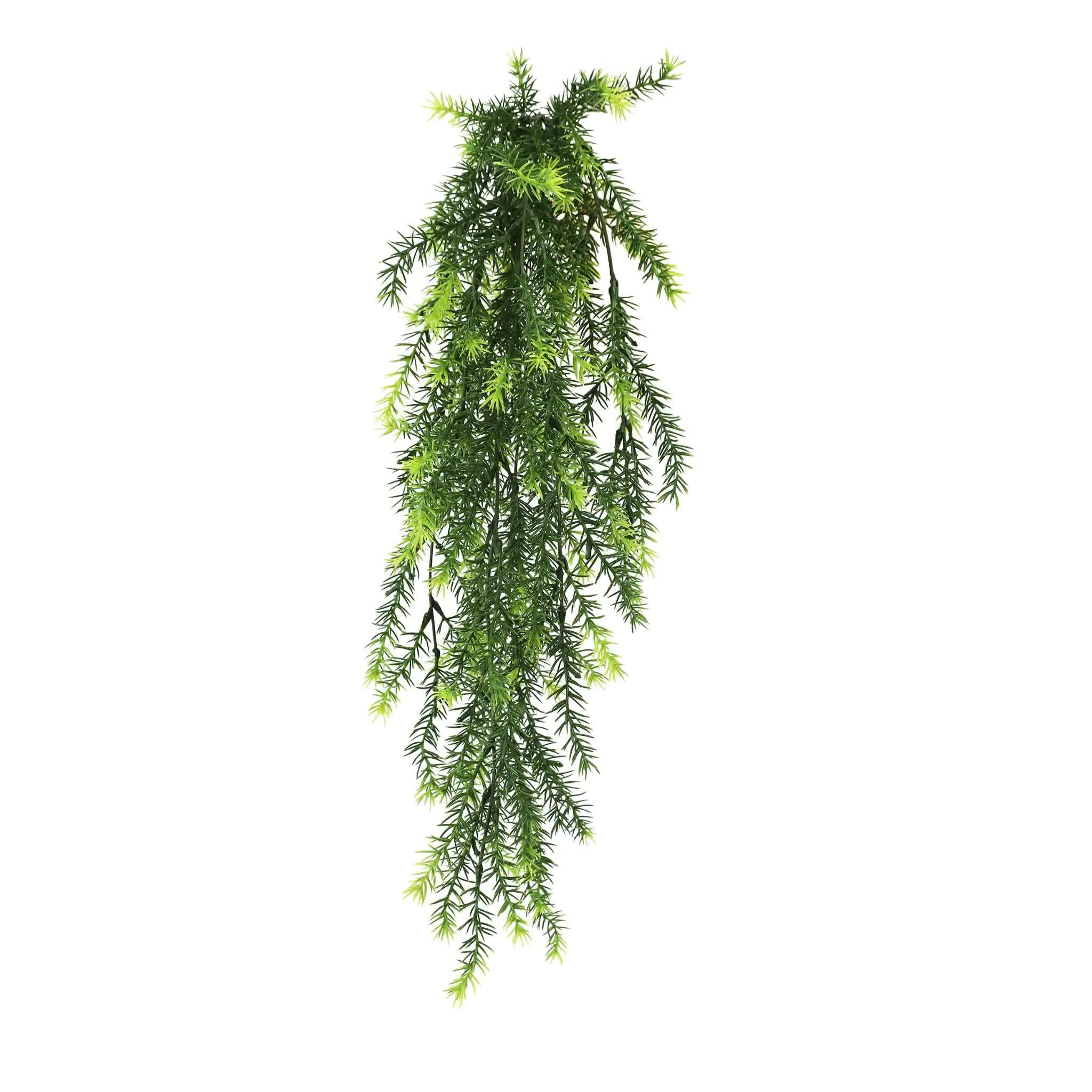 Artificial hanging cedar vine garland by Faux Flora, UV resistant and fire rated, 76cm long, ideal for home and garden decor.
