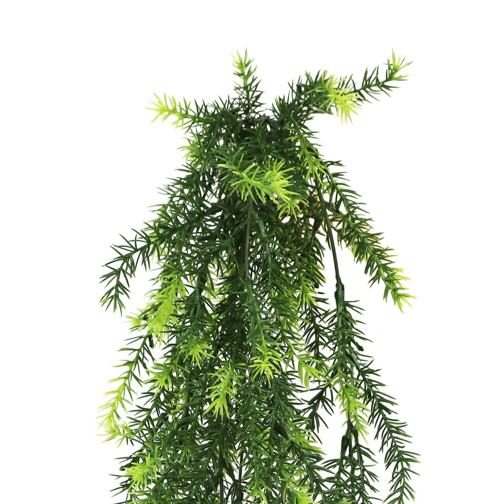 Artificial hanging cedar vine garland from Faux Flora, UV resistant and fire rated, 76cm long, suitable for home and garden decor.