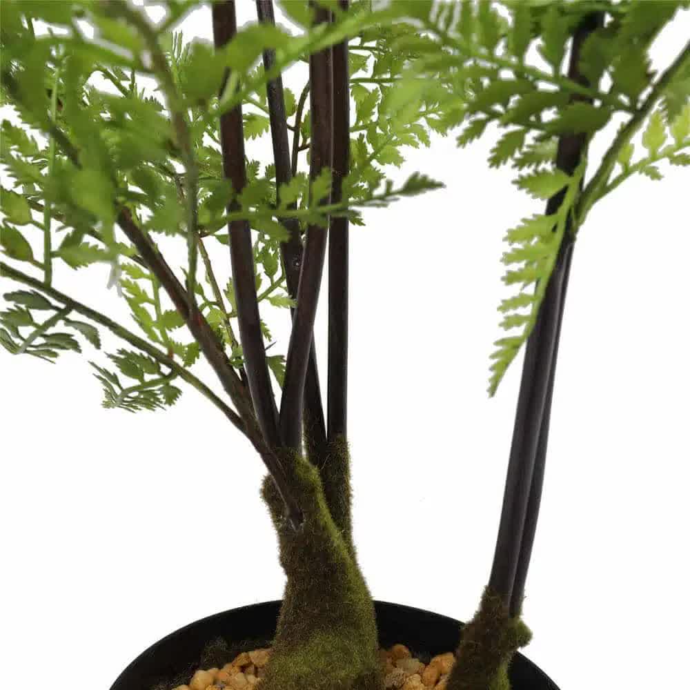 Faux Flora 90cm faux natural fern tree in a pot, perfect for home and garden decor, realistic artificial potted plant.