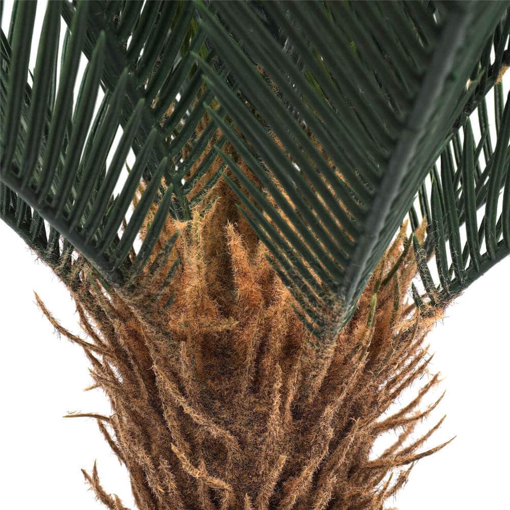 Artificial potted Cyca plant by Faux Flora, 60cm tall, showcasing lush green fronds in a decorative pot for home or garden decor.
