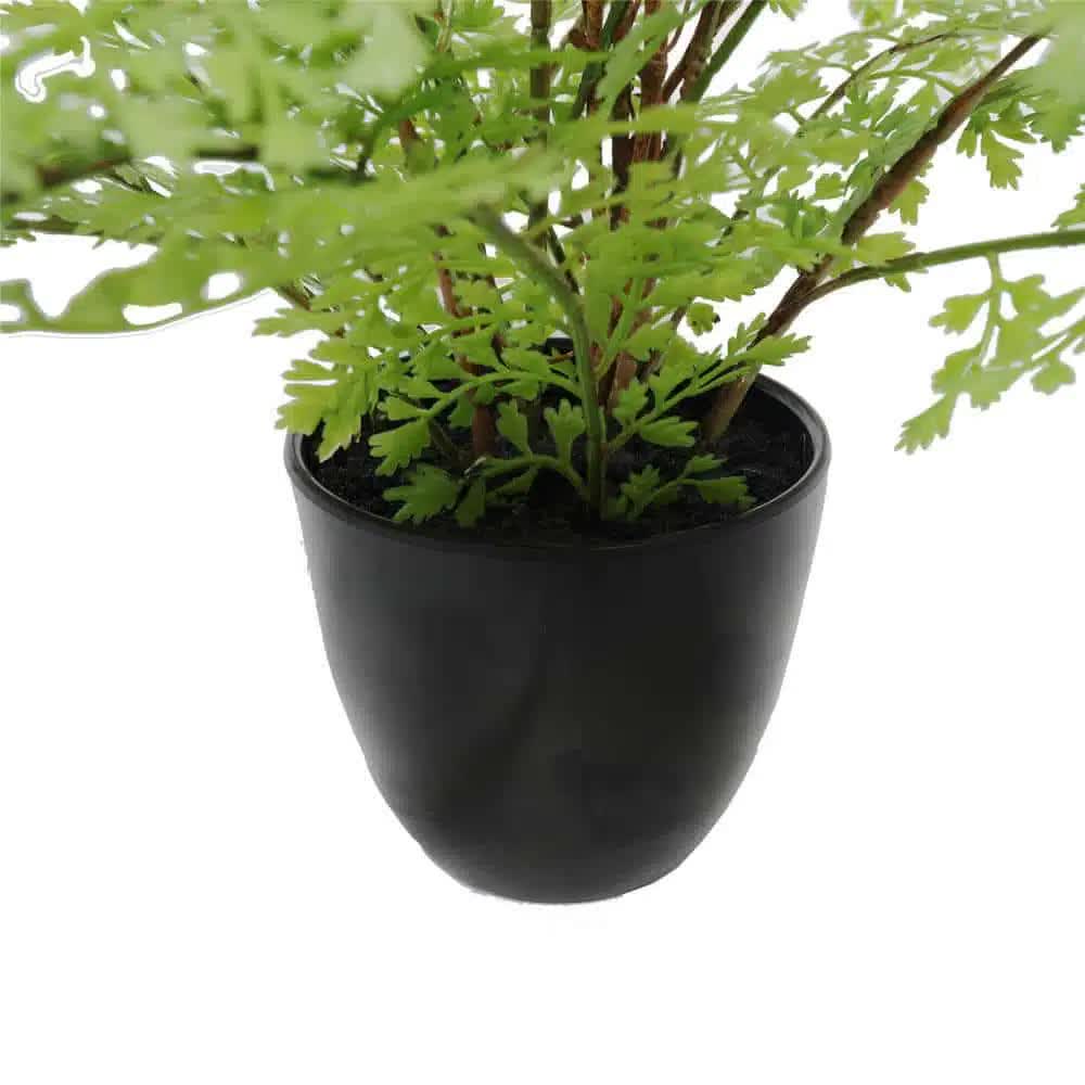 Small potted fern plant by Faux Flora, 35cm tall, featuring lush green artificial fern leaves in a decorative pot.
