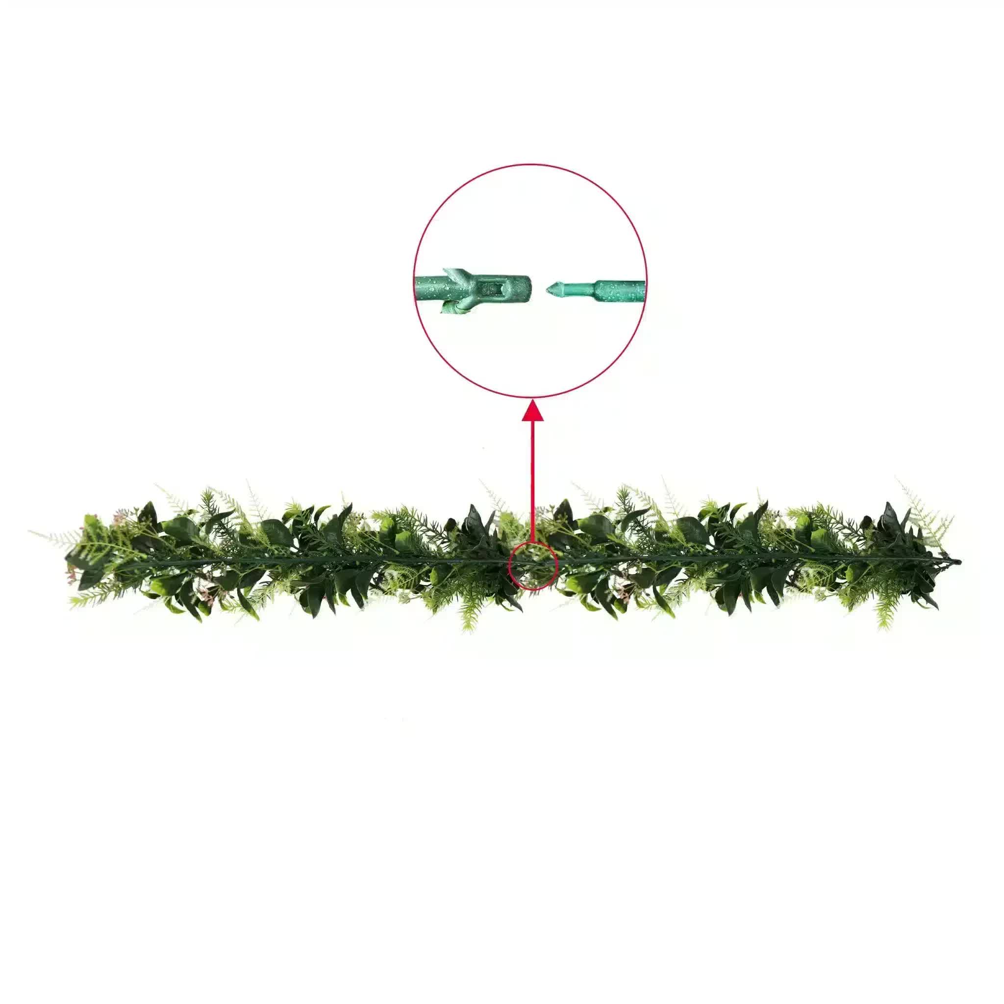 Artificial extendable hanging cedar vine by Faux Flora, UV resistant, 55cm long, ideal for home and garden decorative plants.