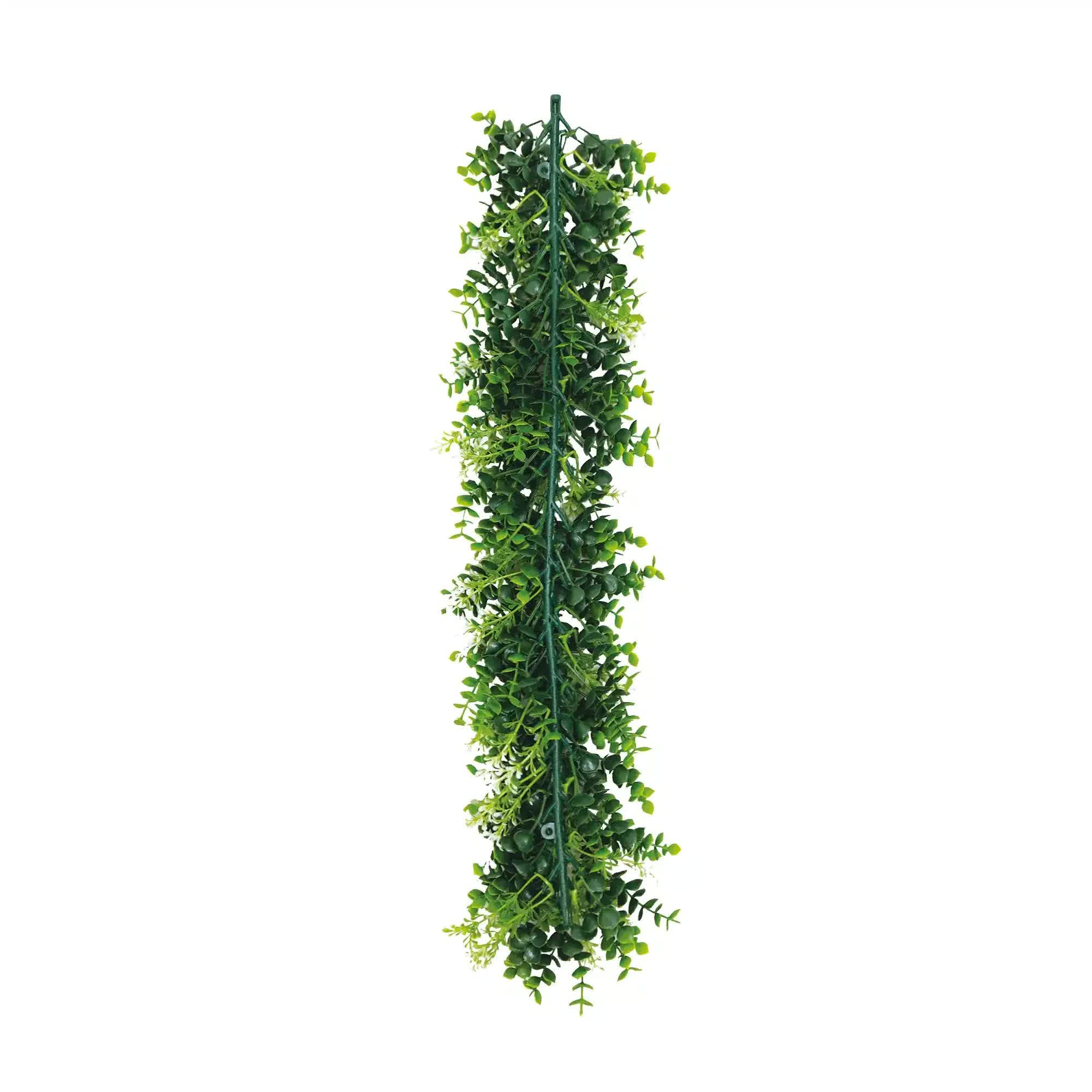 Artificial white eucalyptus vine by Faux Flora, 55cm extendable hanging plant with UV-resistant faux foliage for home and garden decor.