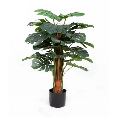 Artificial Monstera Deliciosa tree by Faux Flora, 100cm tall, lush green leaves, perfect for home and garden decor.