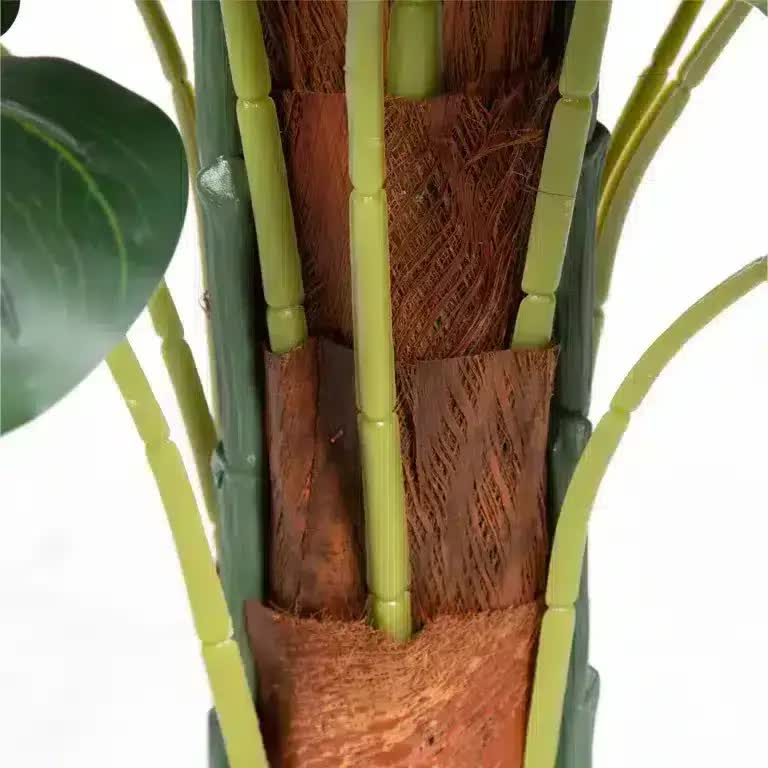 Artificial Monstera Deliciosa tree by Faux Flora, 100cm tall, with lush green leaves for home or garden decor.