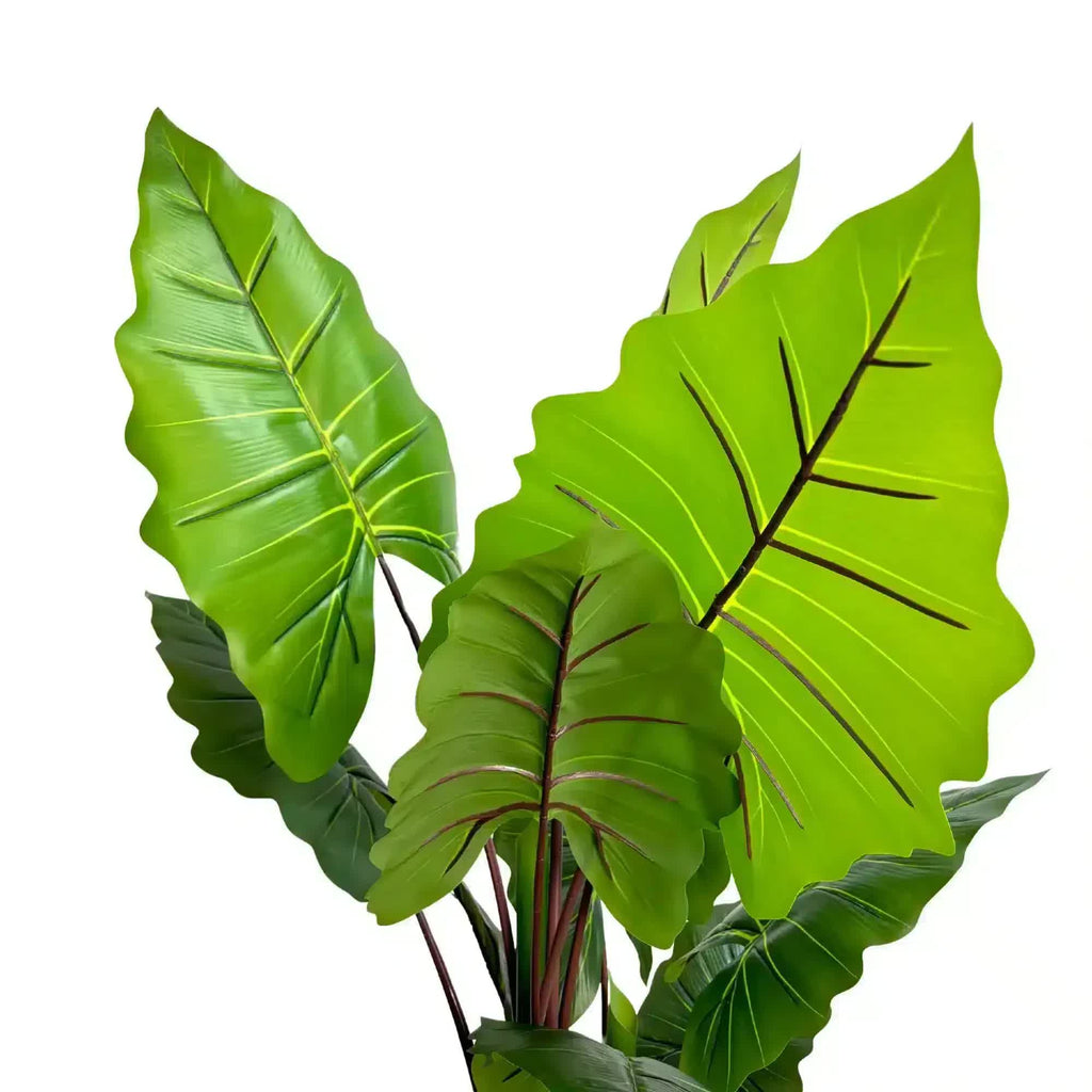 Nearly Natural Faux Flora artificial Taro Elephant Ear palm tree, 170cm, realistic green leaves for home or garden decor.