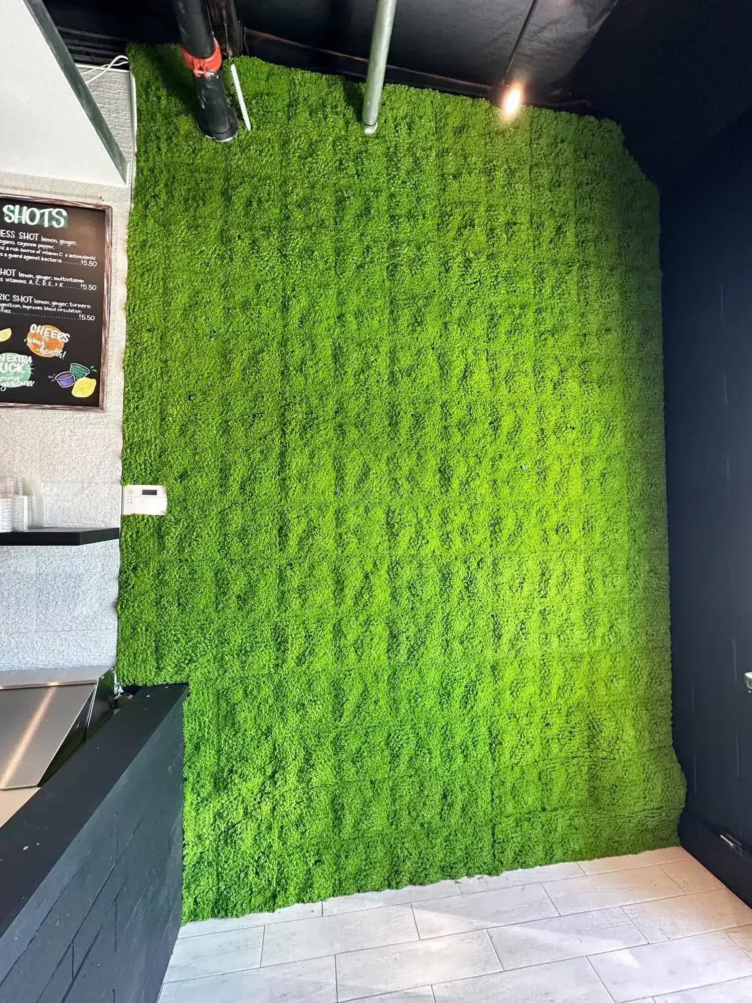 Fresh Natural Green Artificial Moss Wall (UV Resistant) 100cm x 100cm