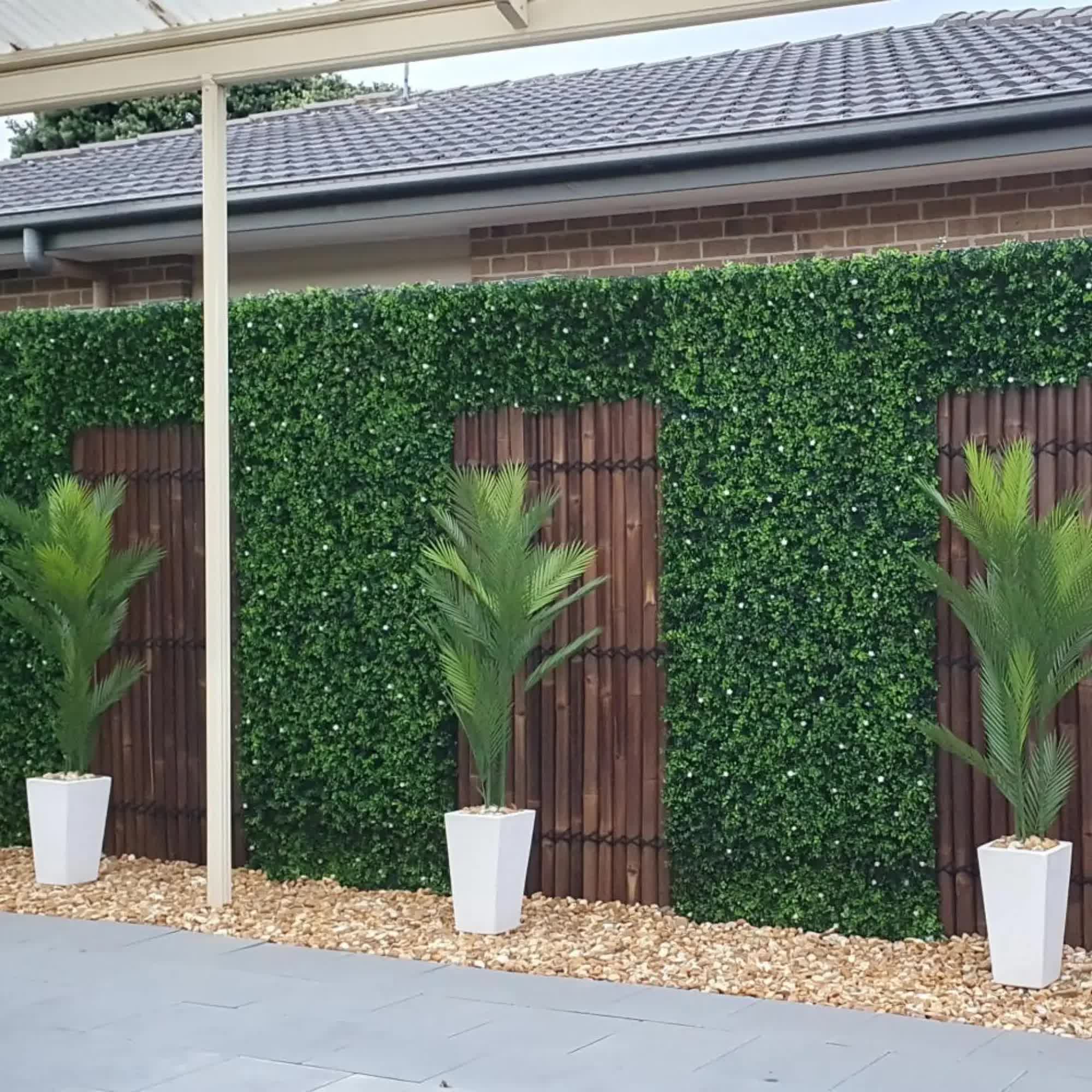 Real Touch Artificial Phoenix Palm Tree by Faux Flora, 135cm UV resistant plant for home and garden decor.