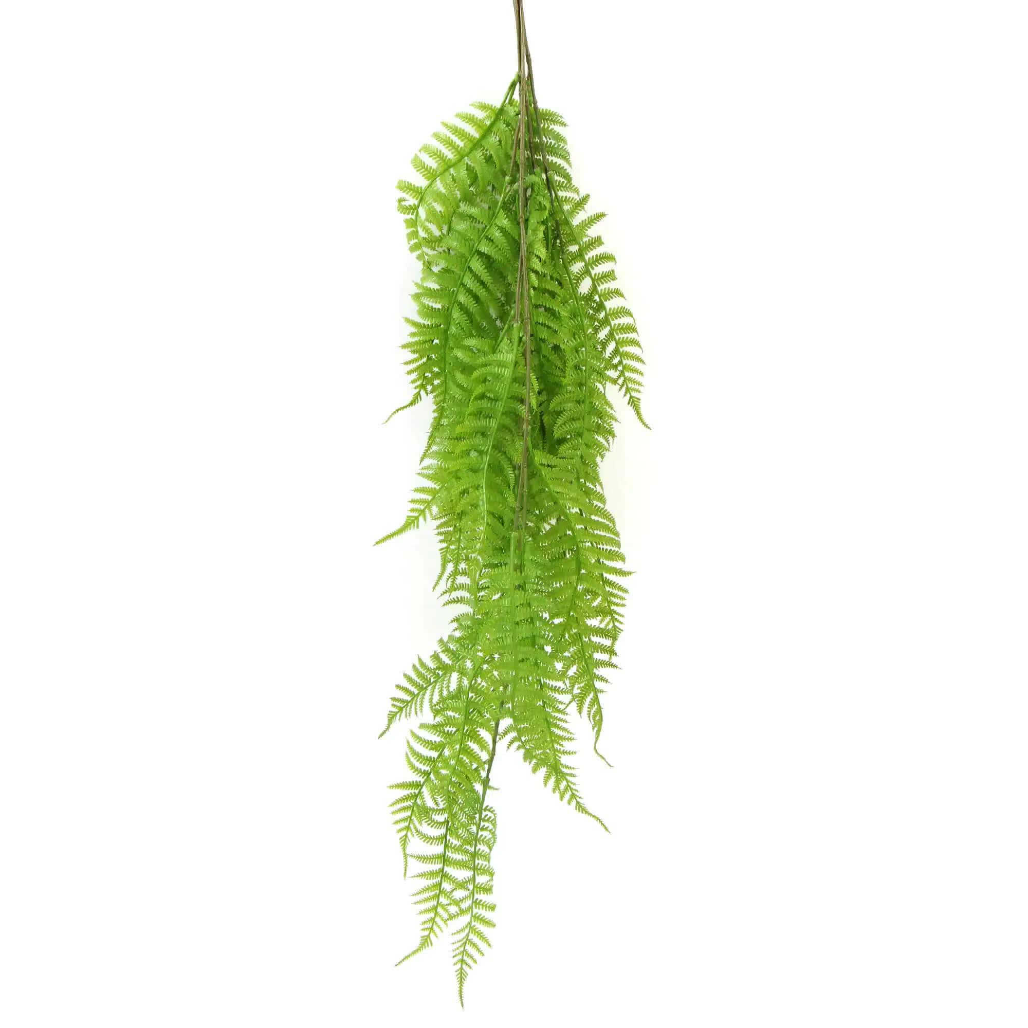 Hanging Fresh Green Boston Fern (UV Resistant) 85cm