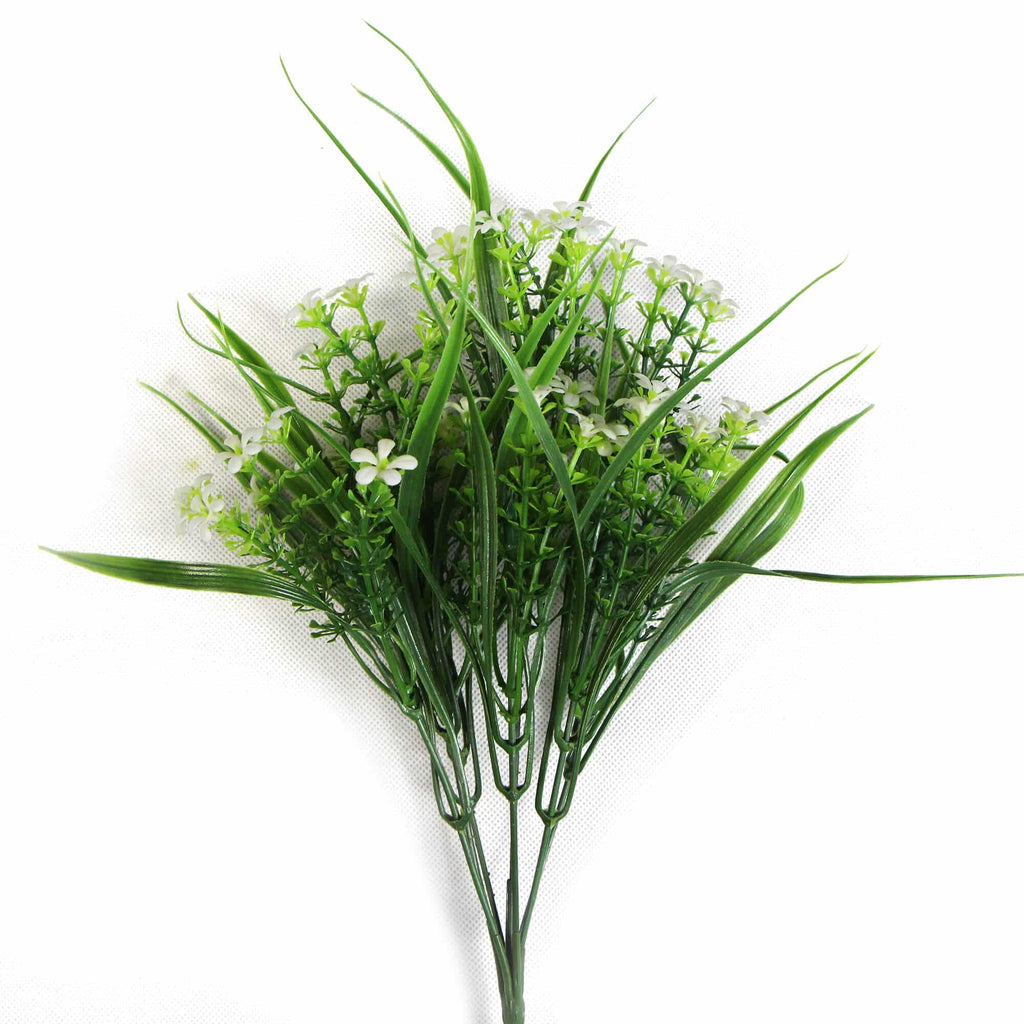 Artificial daisy flower grass stem by Faux Flora, UV resistant, 30cm length, ideal for home and garden artificial plant decor.