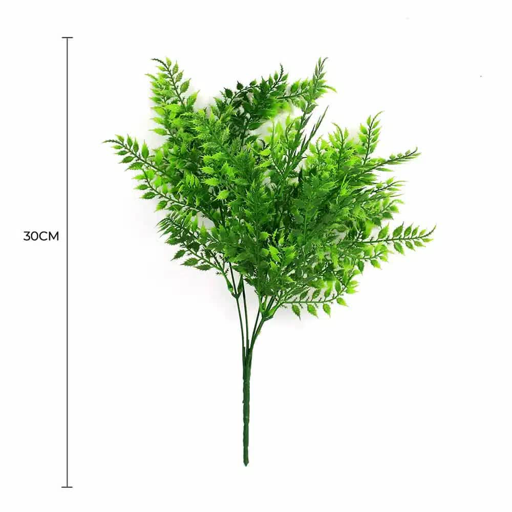 Artificial Mediterranean stem from Faux Flora, UV resistant and 30cm tall, ideal for home and garden decorative displays.