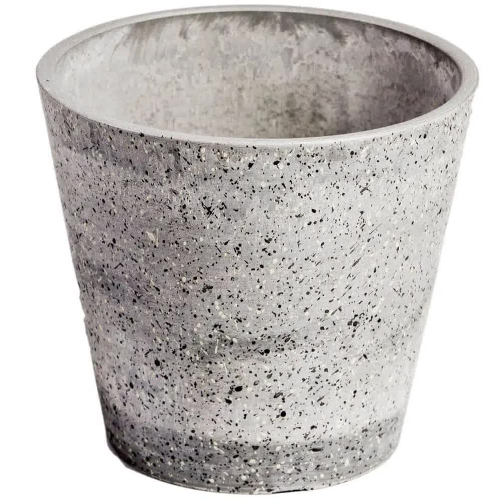 Eco-Friendly Imitation Dark Stone Designer Pot 20cm