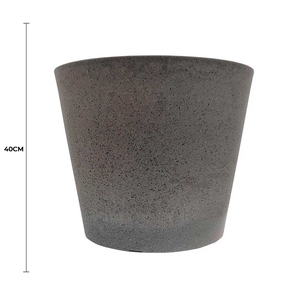 Eco-Friendly Imitation Stone Grey Pot 40cm