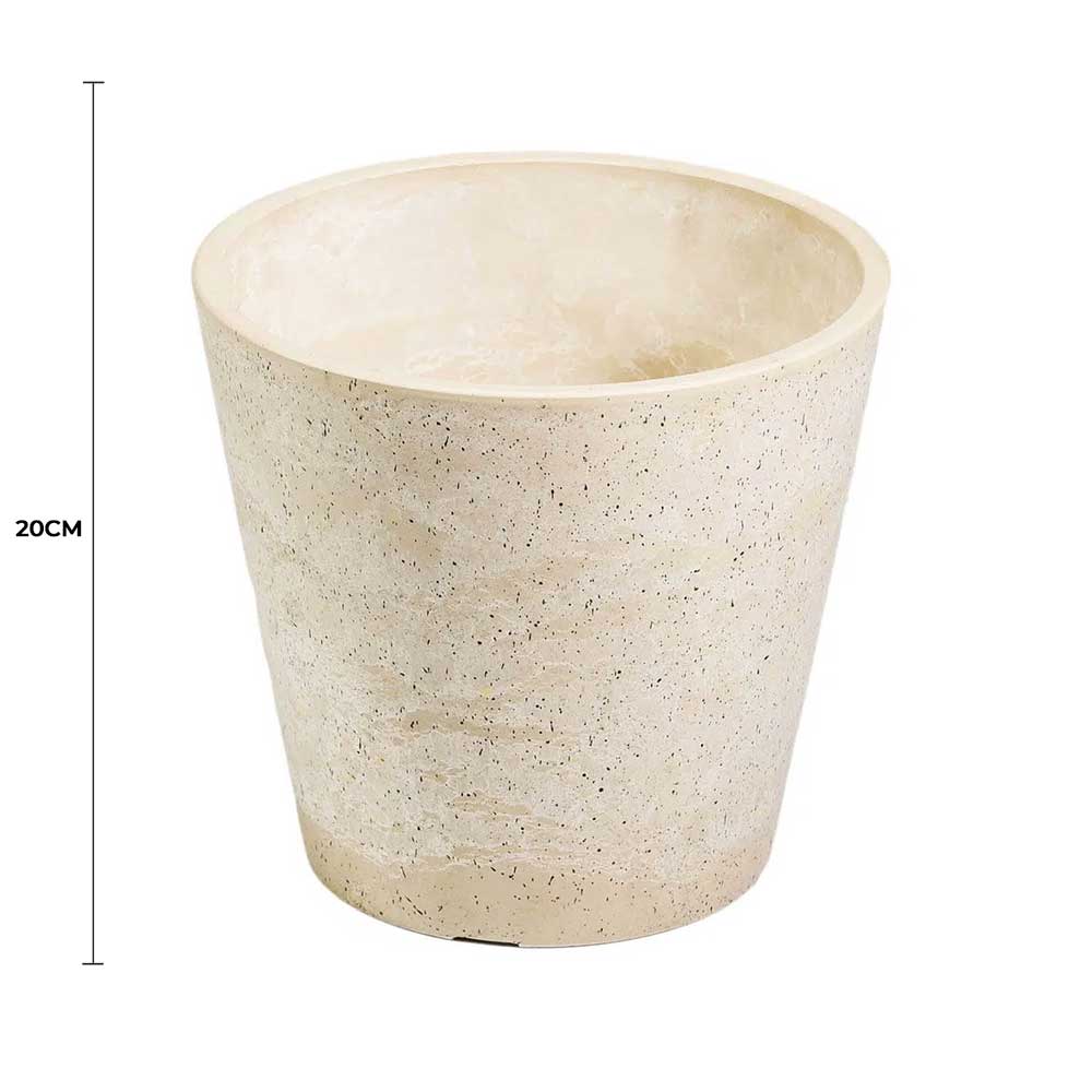 Eco-Friendly Imitation Light Stone Designer Pot 20cm