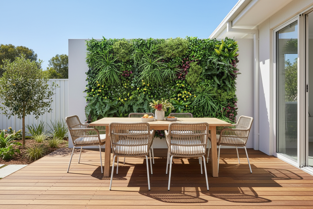 Alfresco – interlocking panels as full feature wall