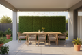 Alfresco – three hedges as green dining backdrop
