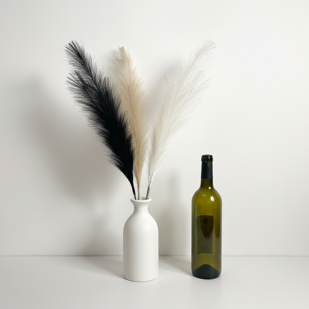 All 3 pampas colours with scale