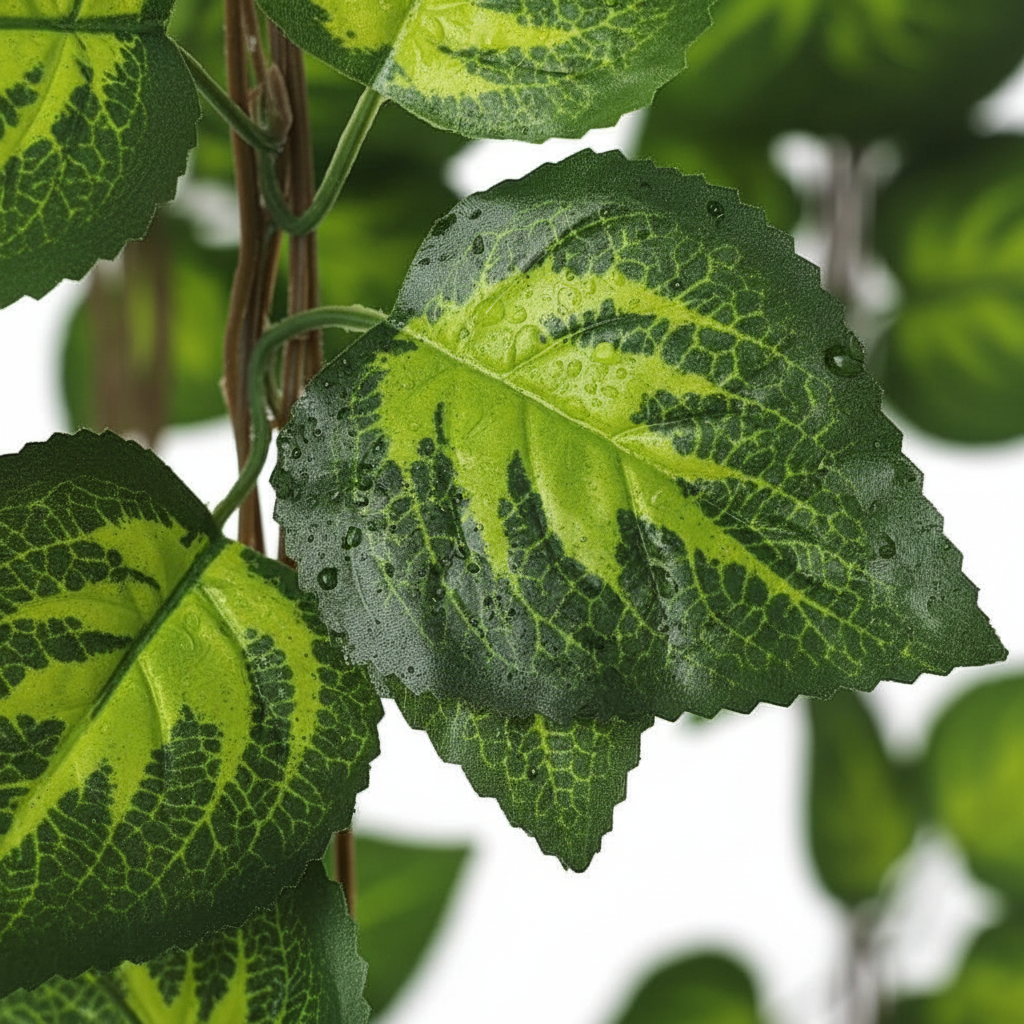 Artificial Pothos Macro Shot