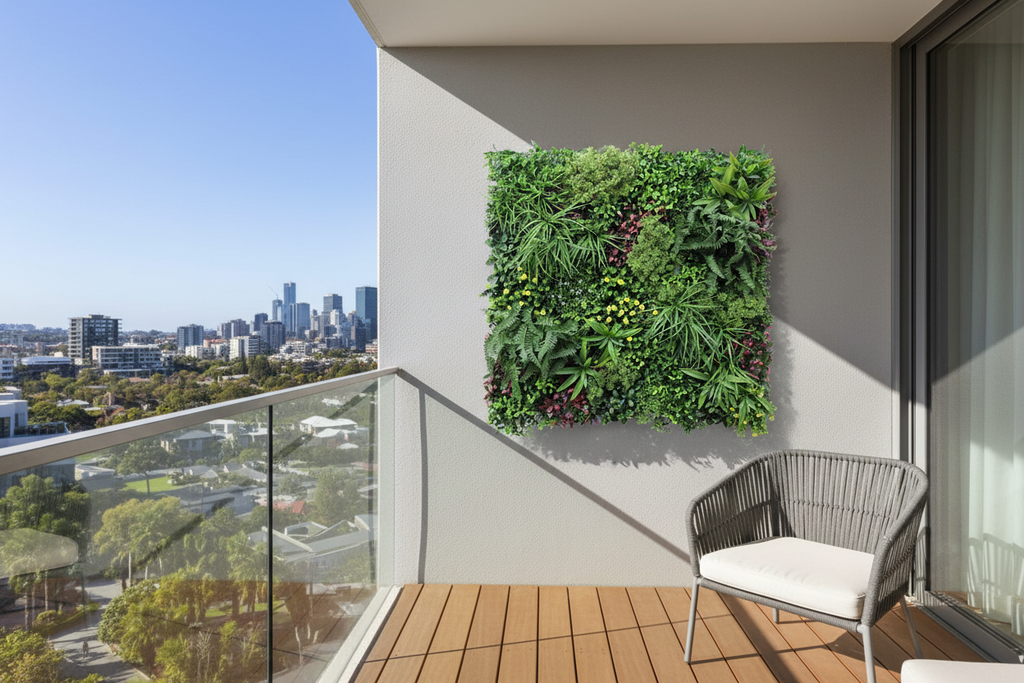 Balcony – single panel on apartment balcony wall