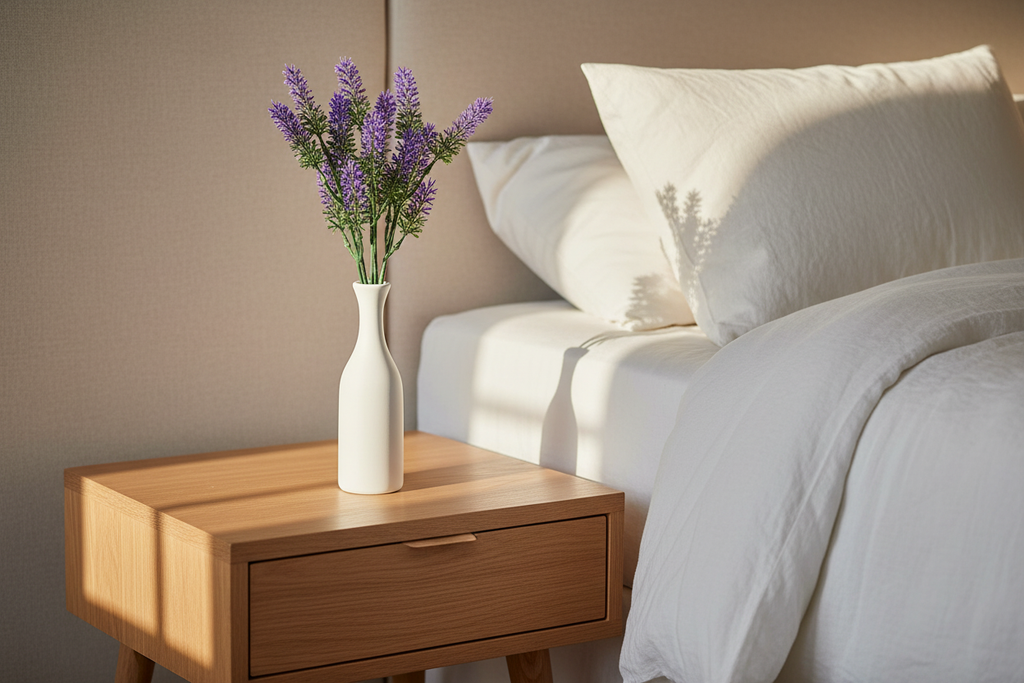 Bedroom bedside – lavender stem