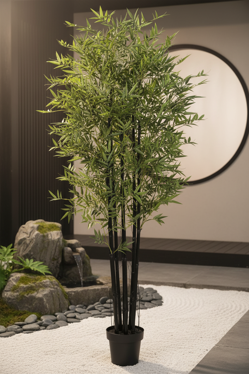 Black Bamboo – Zen Portrait