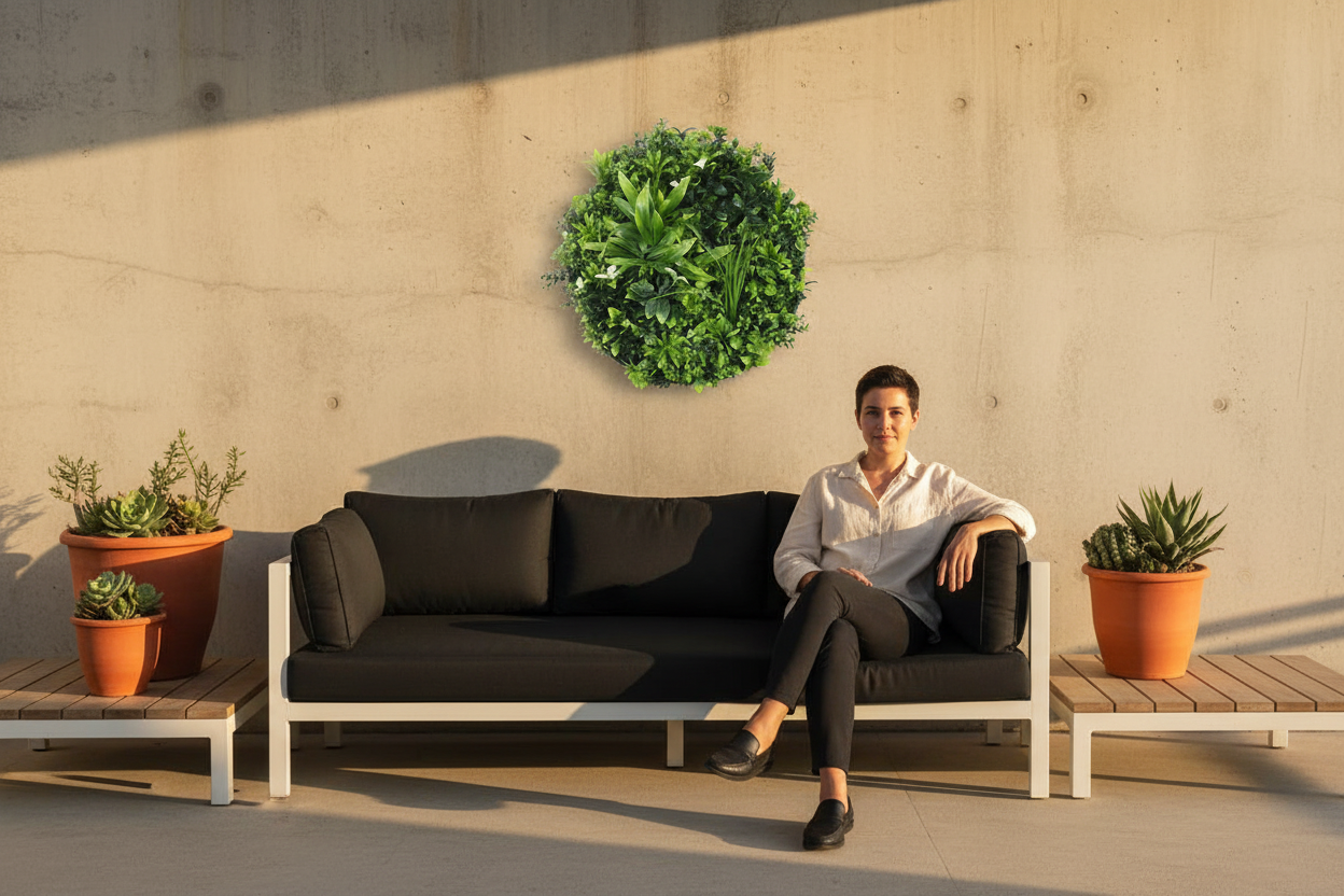 Black Disc 75cm Patio