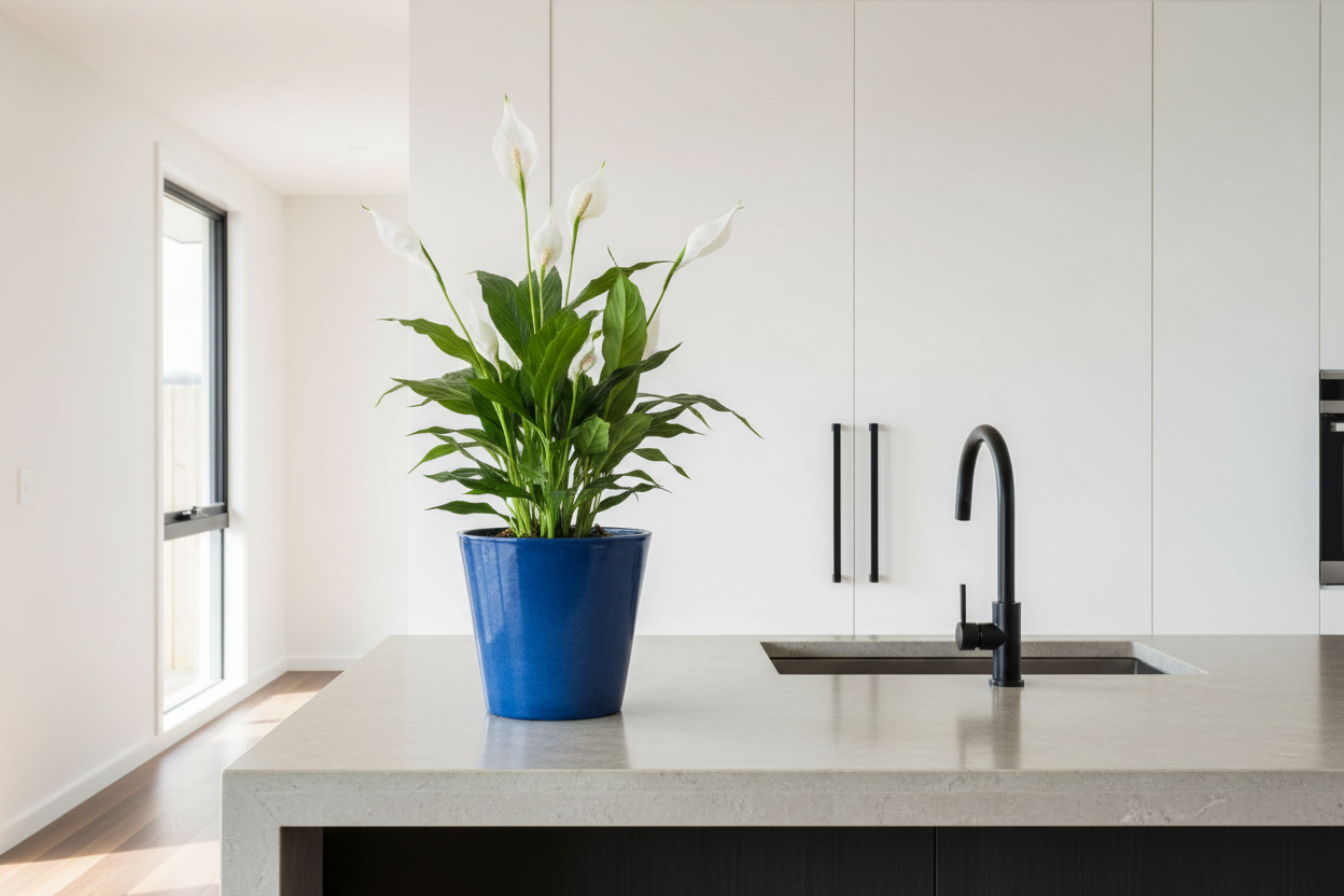 Blue Gloss Pot – Kitchen Island
