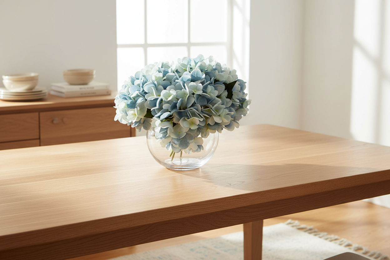 Blue Hydrangea Dining Room