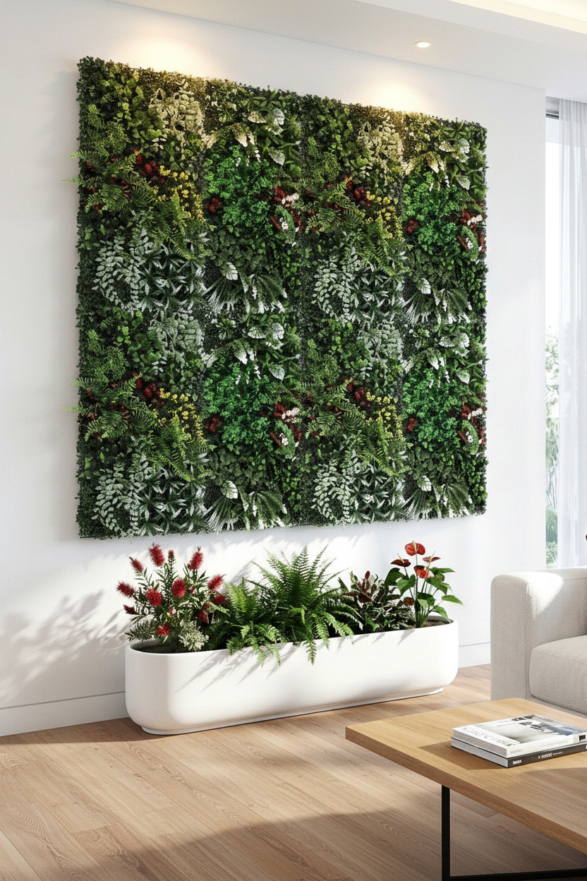 Boxwood Hedge Panel Indoor Portrait