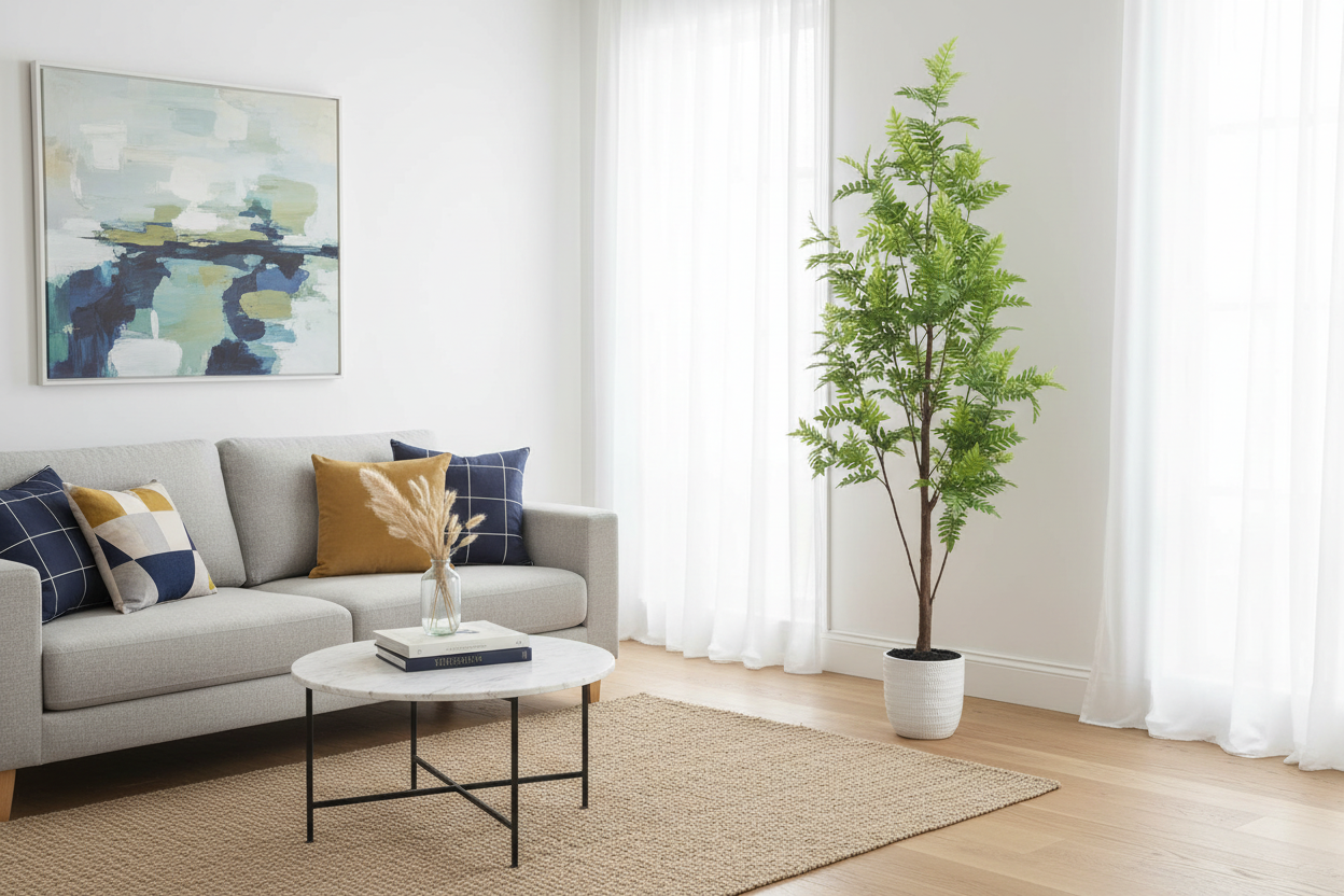 Bracken Palm Tree Living Room