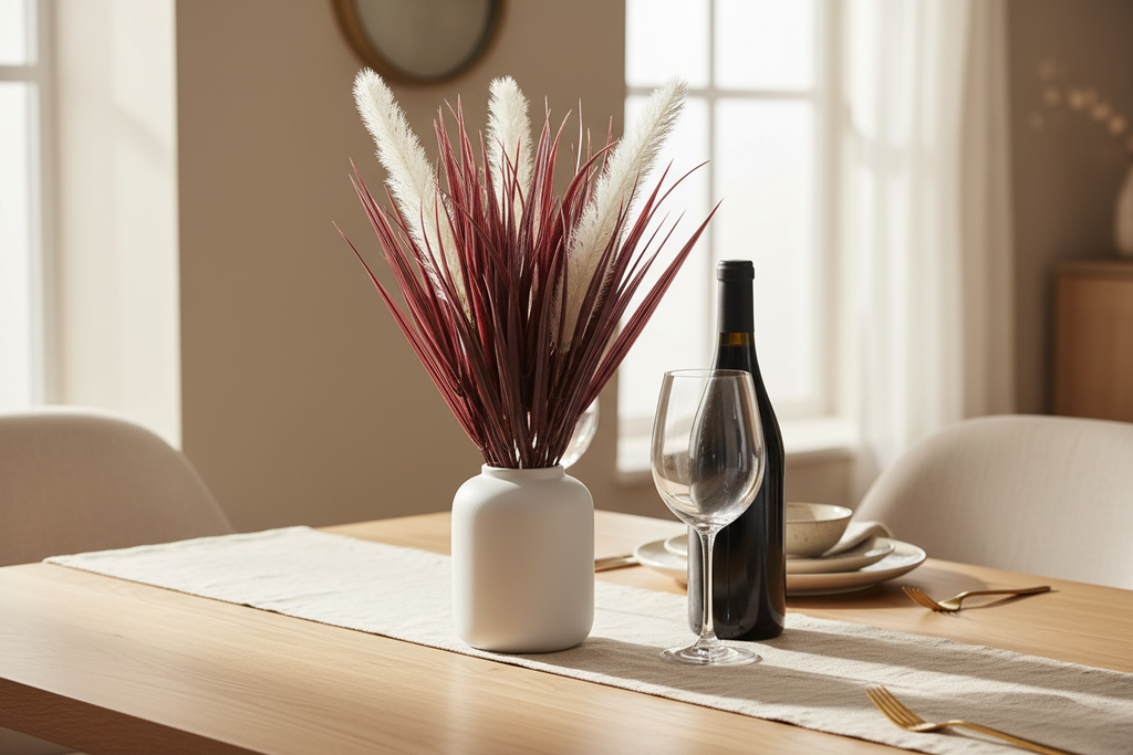 Burgundy Grass Dining Table