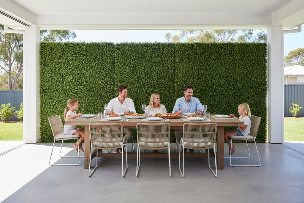 Buxus Hedge Alfresco Dining