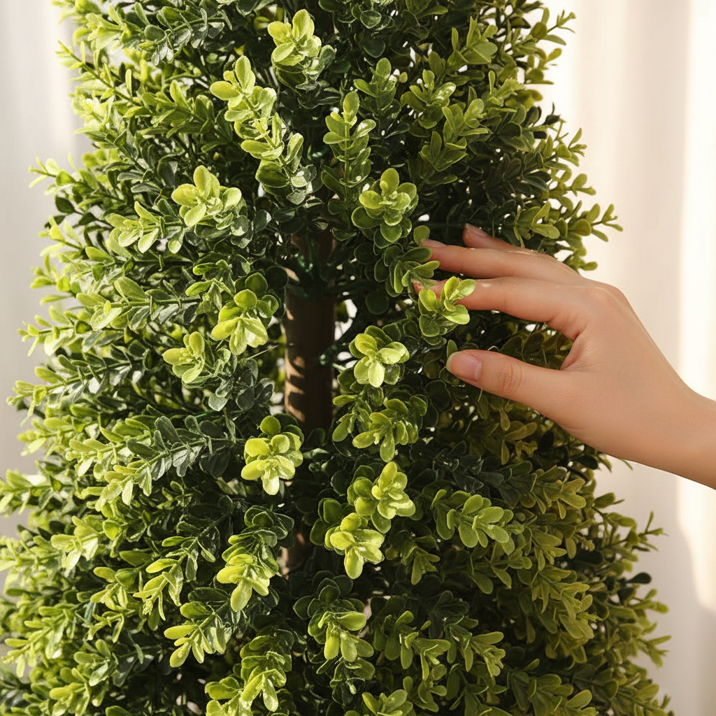 Close-up hand foliage