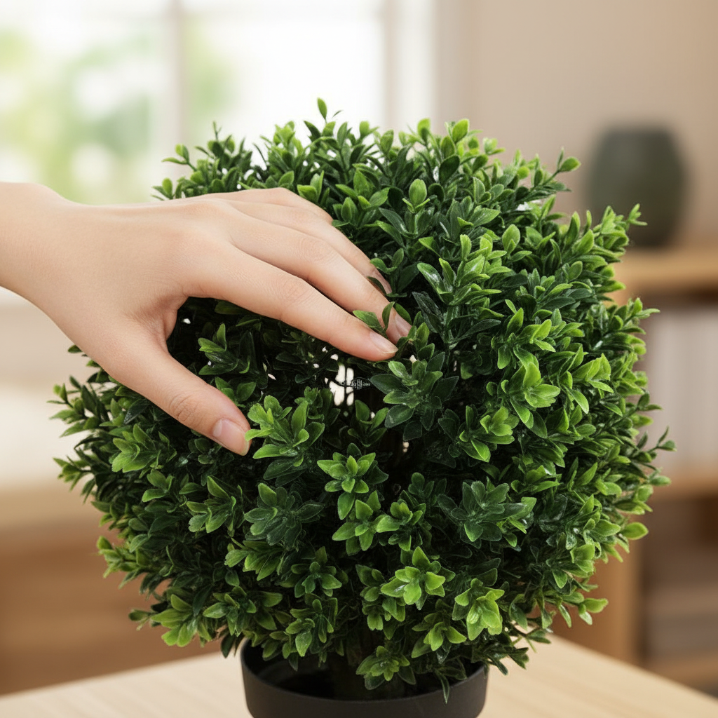Close-up hand foliage