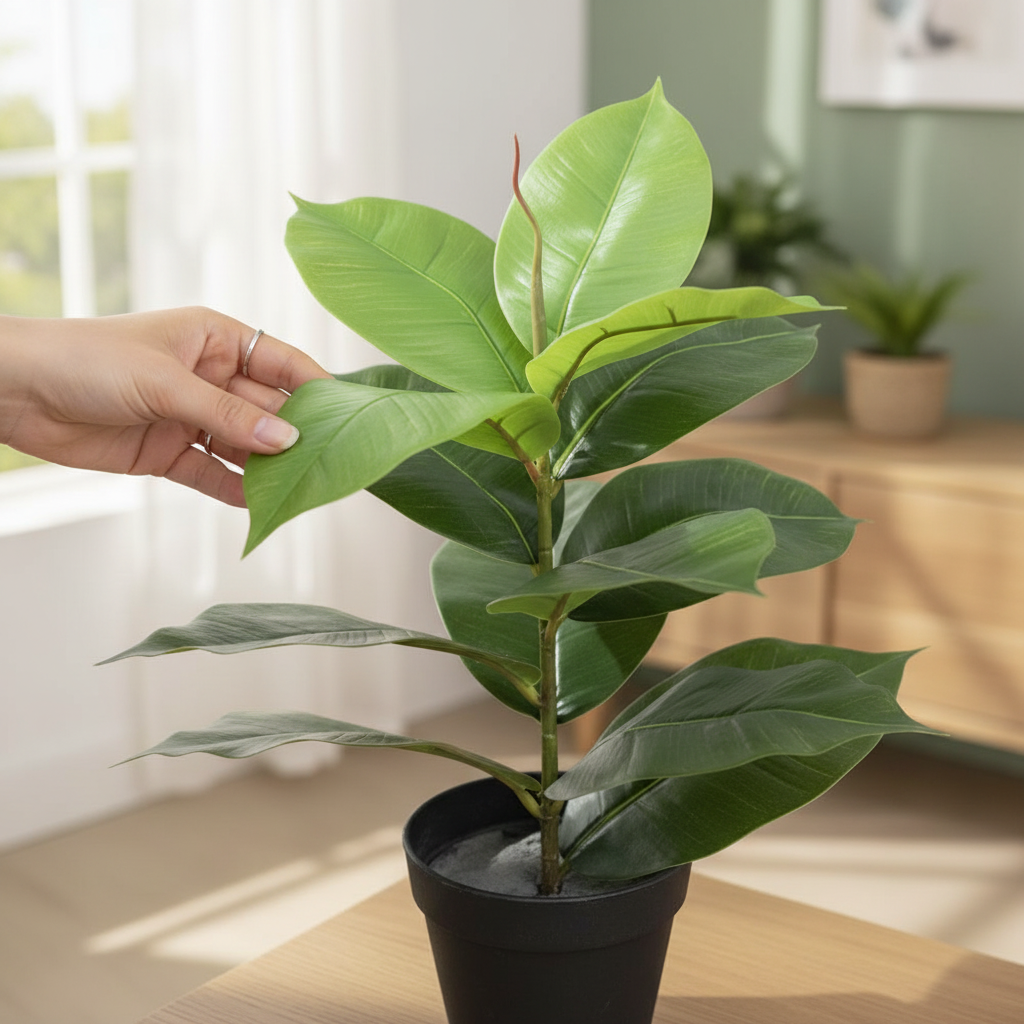 Close-up hand leaf attachment