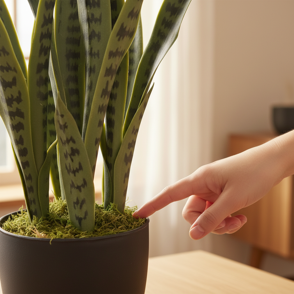 Close-up hand leaf base