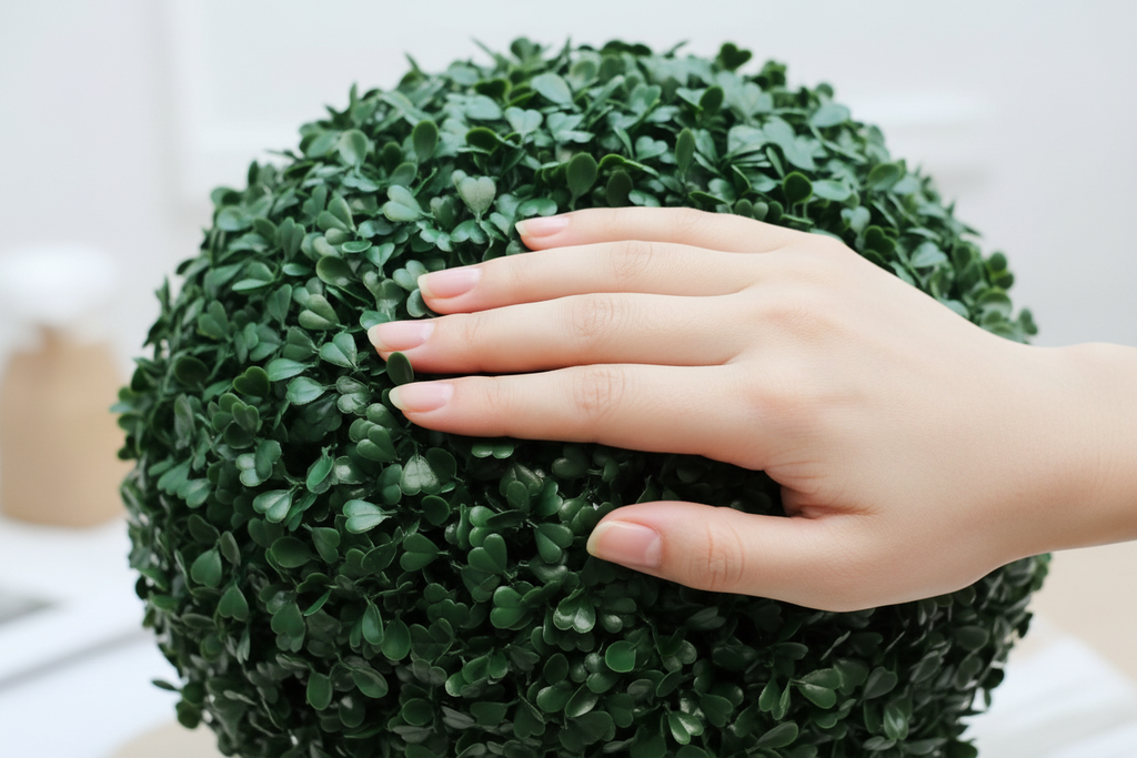 Close-up - Hand on Ball