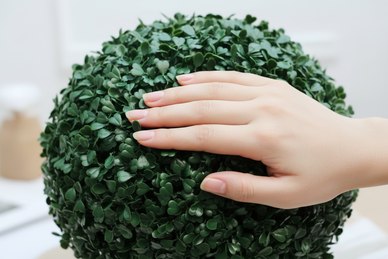Close-up - Hand on Ball