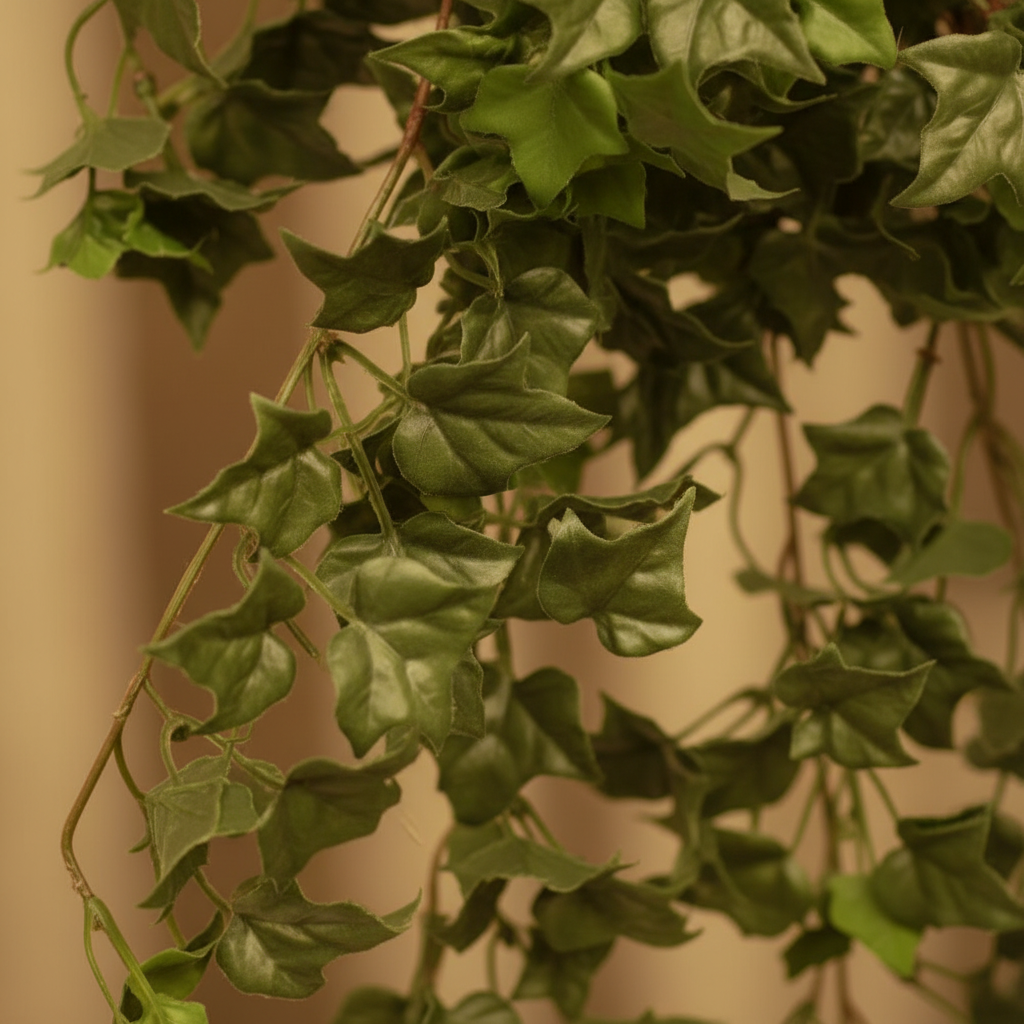 Close-up ivy leaf detail