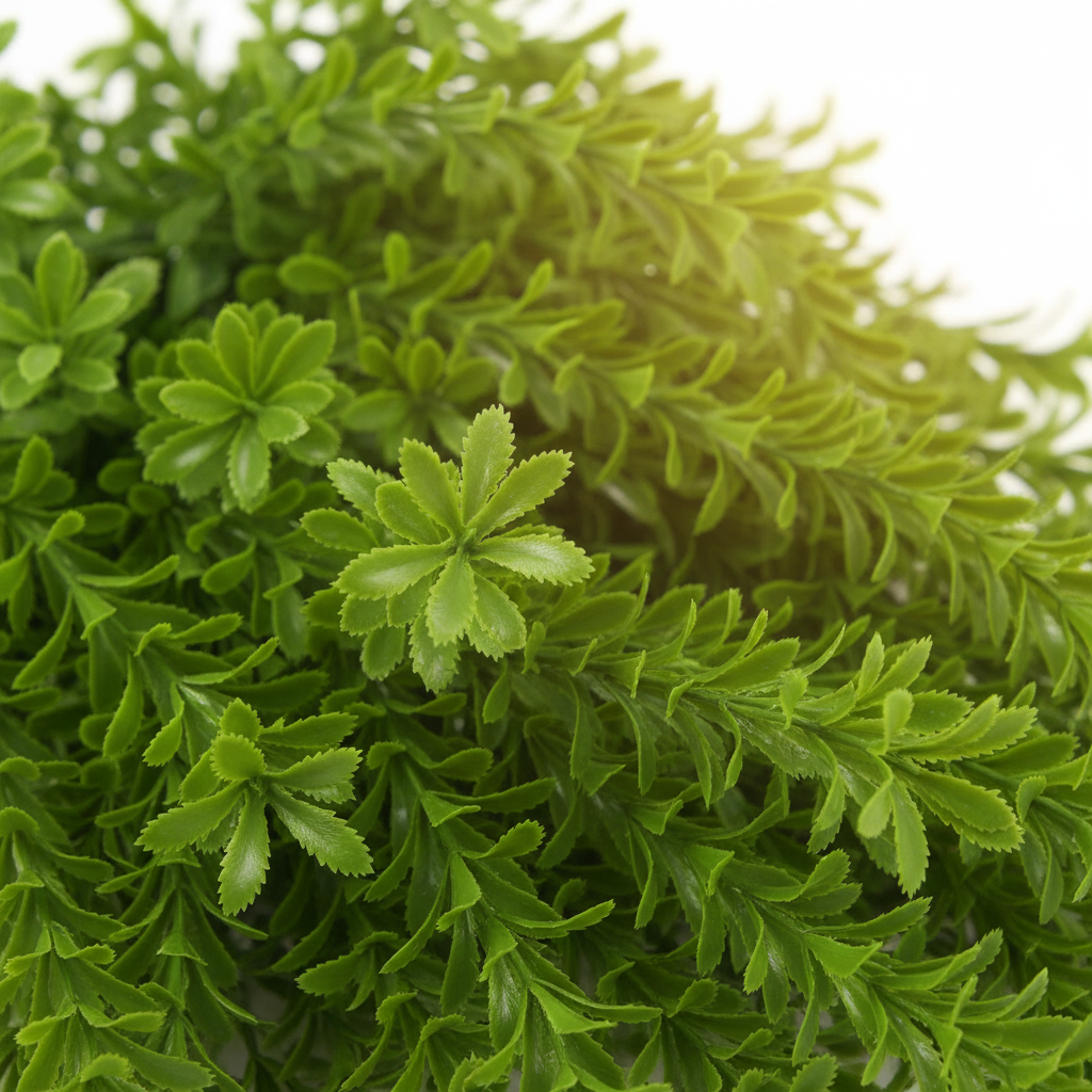 Close-up myrtle leaf detail