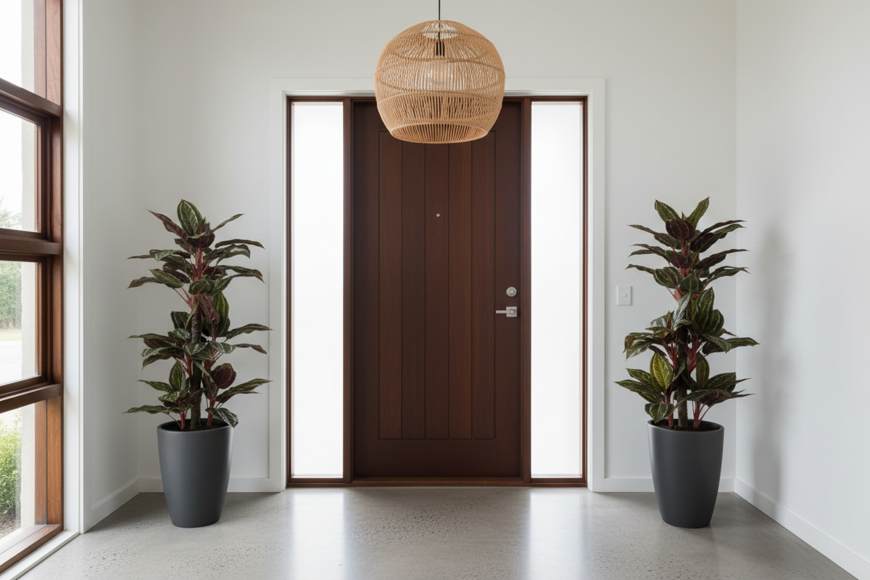 Cordyline entryway pair