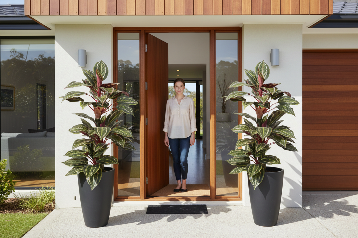 Cordyline Entryway Pair