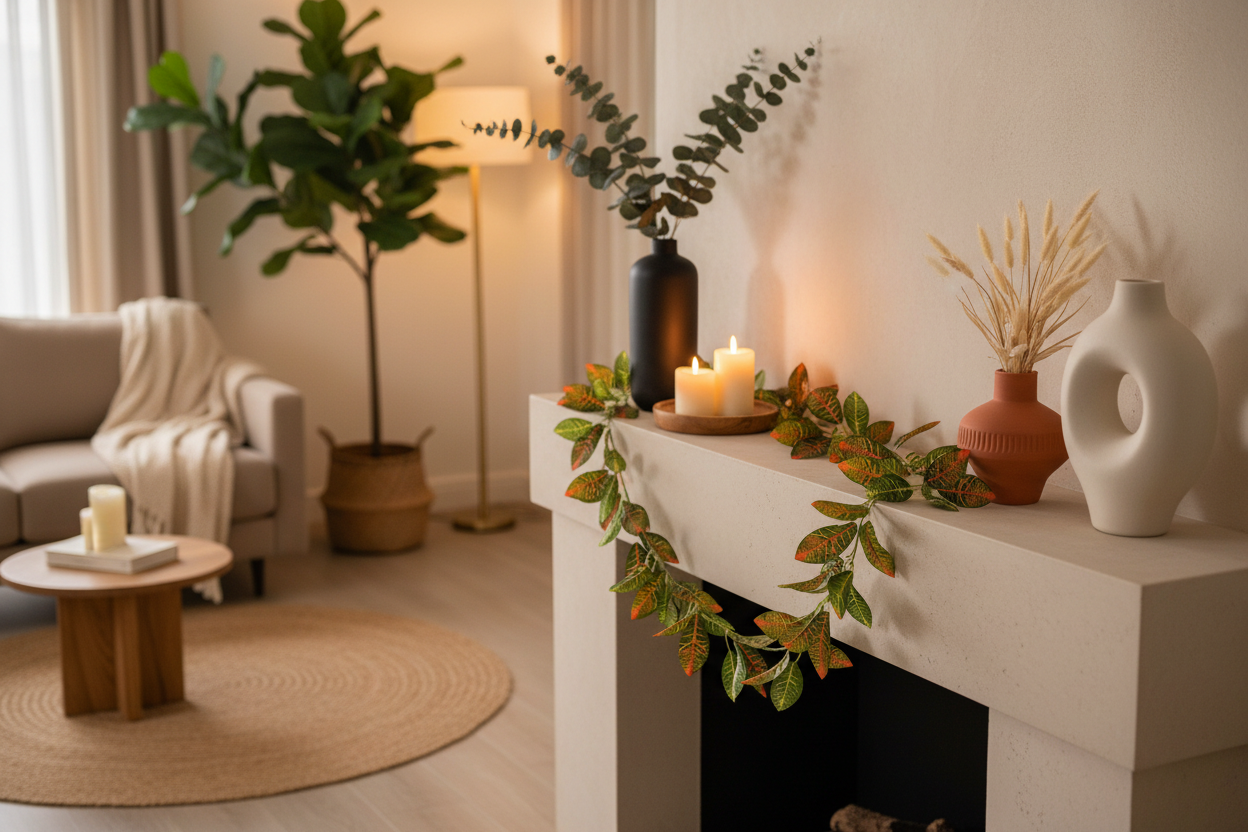 Croton Vine Mantlepiece