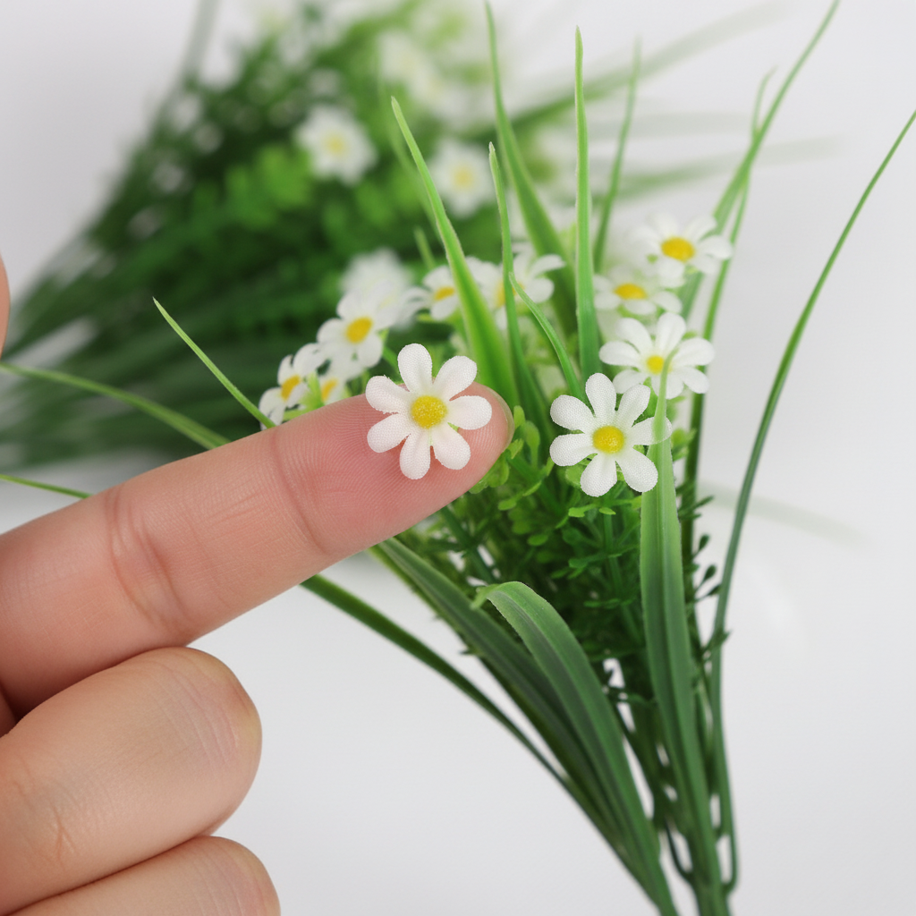 Daisy Grass Stem Flower Detail