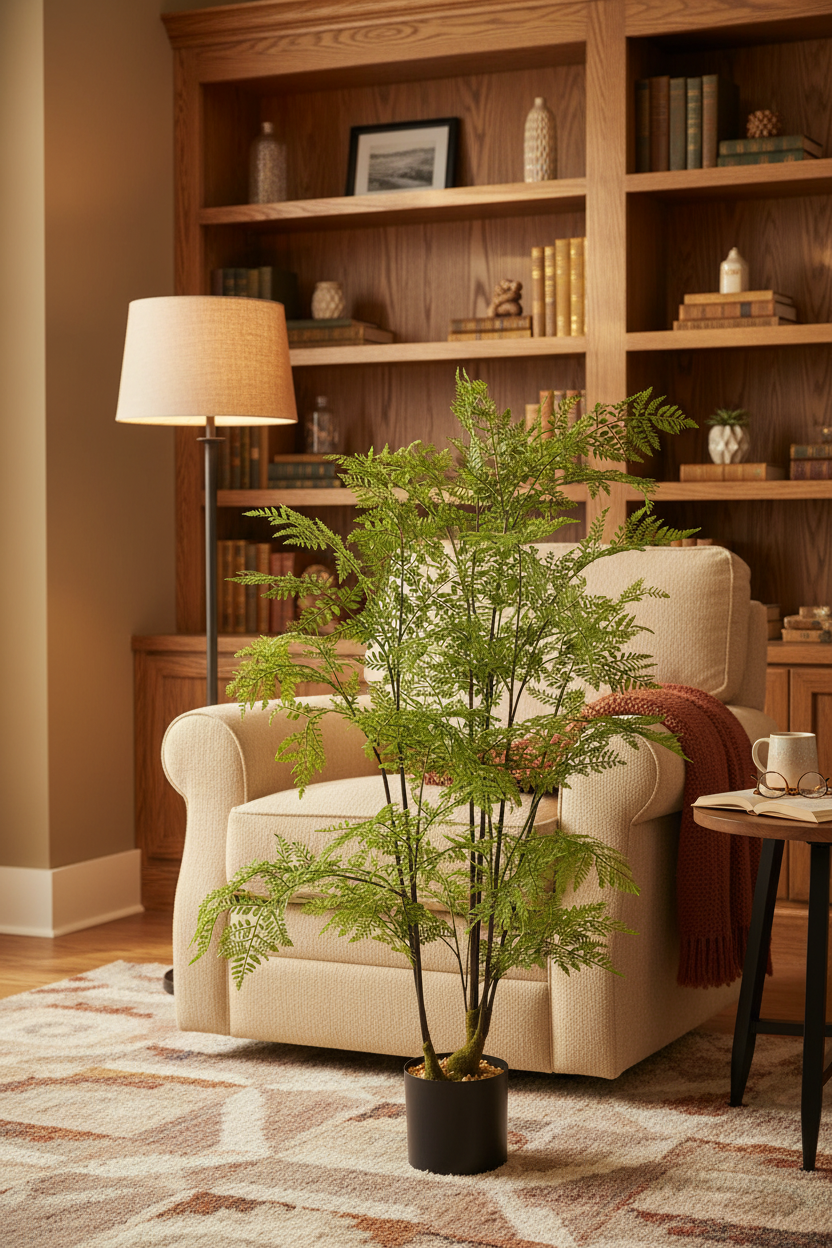 Faux Fern Tree – Reading Nook