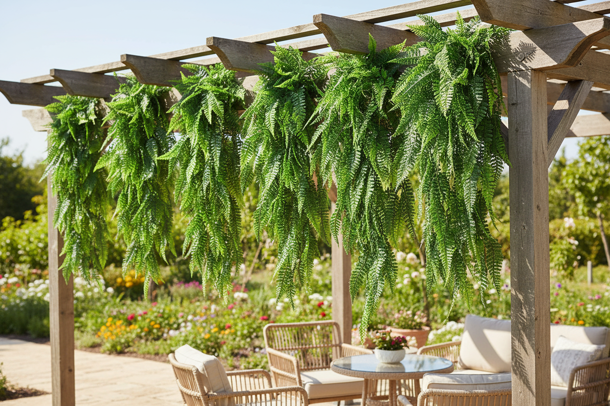 Fern Garland Pergola